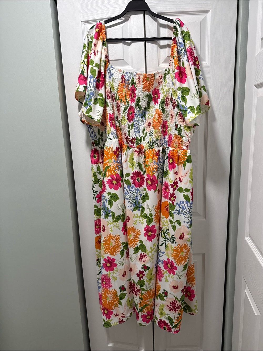 BloomChic Colorful Floral Smocked Maxi Dress — Size 30
